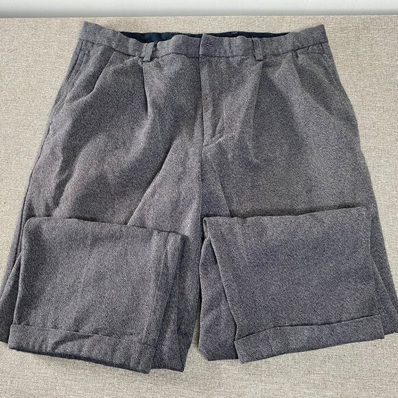 Vintage Nautica Rigger Pleated Chino Pants Men's 38 x 30 Gray MISSING BUTTON VTG - Picture 3 of 14